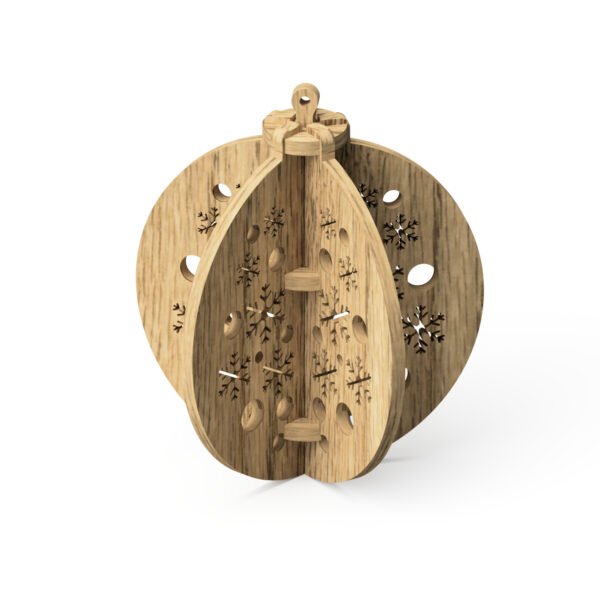 Boule de Noël 3D en bois à monter soi même