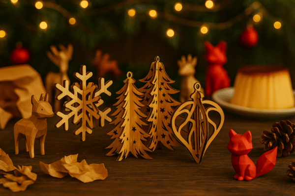 Boule de Noël 3D en bois à monter soi même