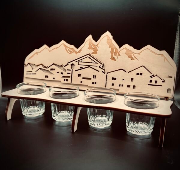 Cadeau apéro - Banc à Shooter - Montagne