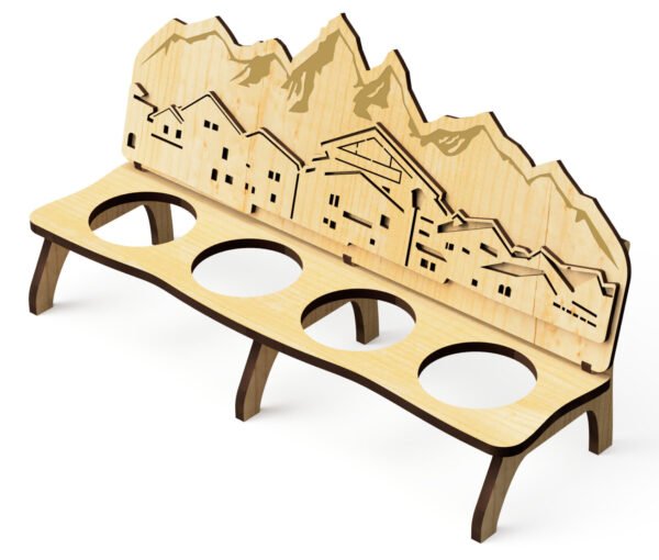 Cadeau apéro - Banc à Shooter - Montagne