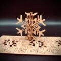 Boule de Noël 3D en bois